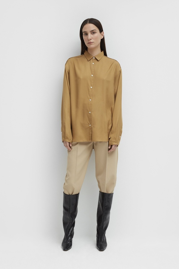 Totême BENICIA OVERSIZED SILK SHIRT Totême BENICIA OVERSIZED SILK SHIRT