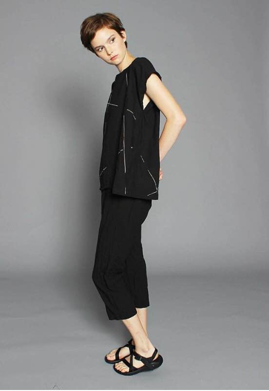 Uzi NYC Black Beams Tunic Uzi NYC Black Beams Tunic