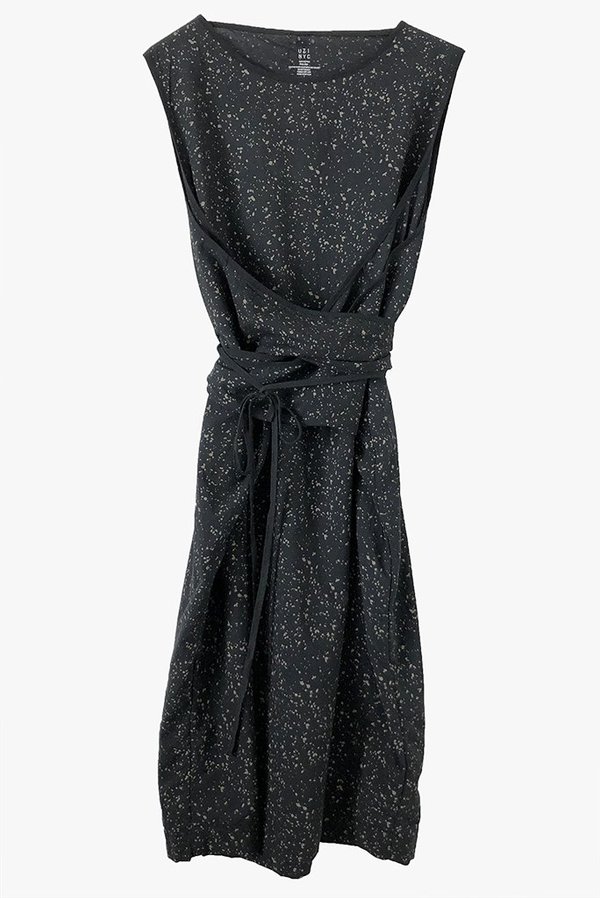 Uzi NYC UZI Oxford Dress - Splatter/Black Uzi NYC UZI Oxford Dress - Splatter/Black