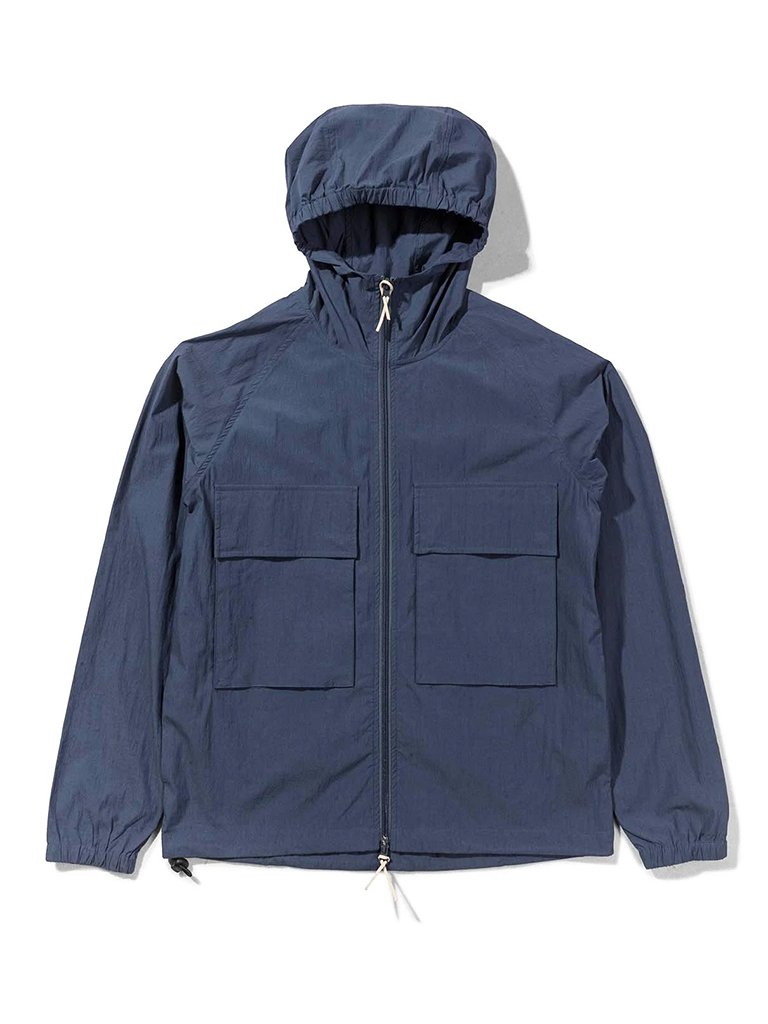 Native North Hooded Paper Jacket Navy Garmentory