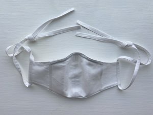 Tony Shirtmakers Japanese Pinpoint Oxford Face Mask - white Tony Shirtmakers Japanese Pinpoint Oxford Face Mask - white