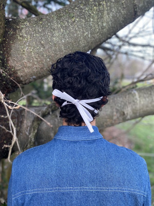 Tony Shirtmakers Japanese Pinpoint Oxford Face Mask - white Tony Shirtmakers Japanese Pinpoint Oxford Face Mask - white