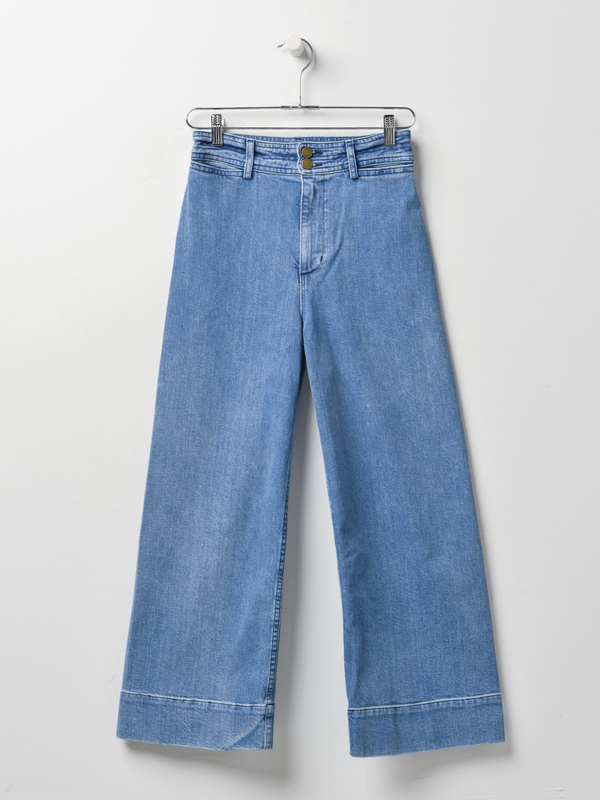 Apiece Apart DENIM MERIDA PANT - STONEWASH Apiece Apart DENIM MERIDA PANT - STONEWASH