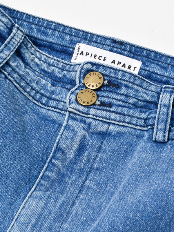 Apiece Apart DENIM MERIDA PANT - STONEWASH Apiece Apart DENIM MERIDA PANT - STONEWASH