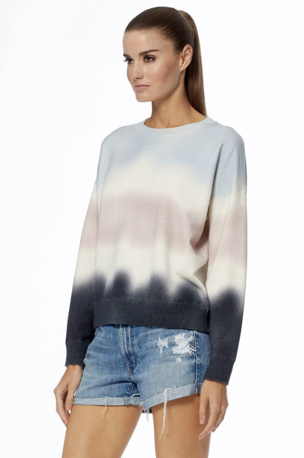 360 Cashmere Tamar Sweater - Sea Foam/Navy/Multi