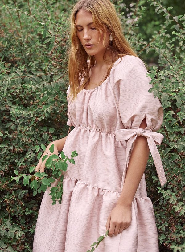 floral maxi dress red Vera Satin Floral Maxi Dress in Pink Multi