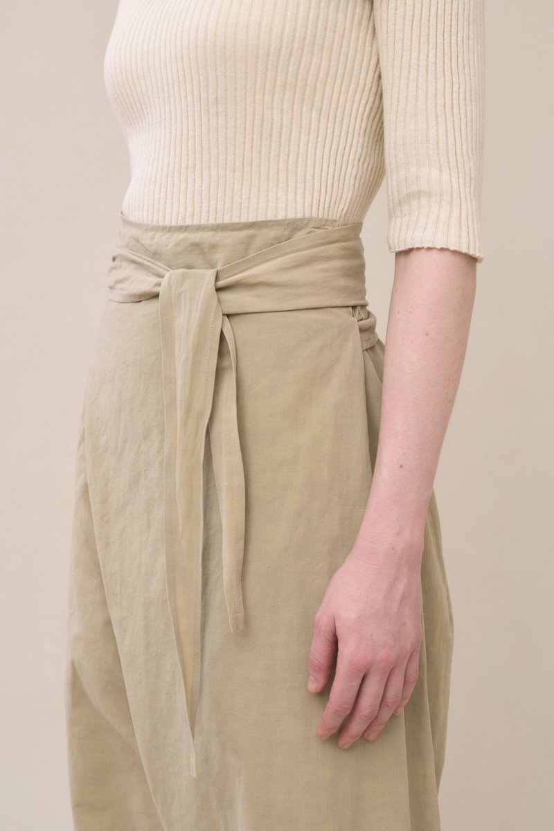 Lauren Manoogian Wrap Pants - Kahki | Garmentory