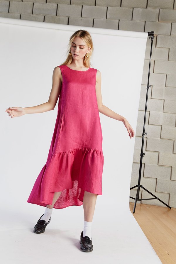 hej hej Mind Your Manners Milly Dress - Hot Pink | Garmentory