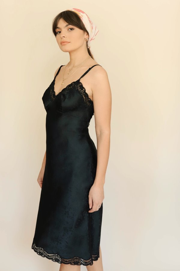 Vintage Christian Dior Black Slip - Medium | Garmentory