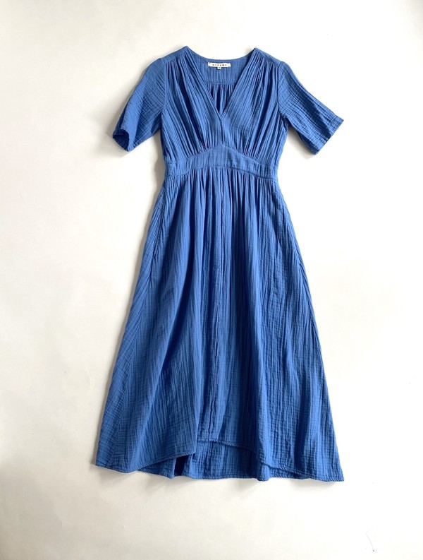 Xirena Mila Cotton Empire Dress - Wave | Garmentory