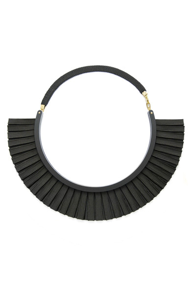 Bat is Black Ribbon Necklace (Black) Bat is Black Ribbon Necklace (Black)