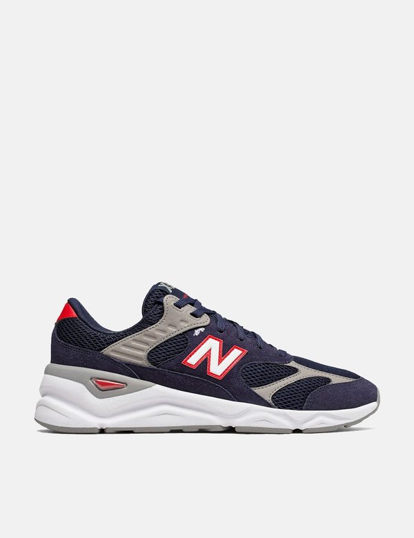 new balance lifestyle x90 reconstructed cyclone blue & marble grey shoes