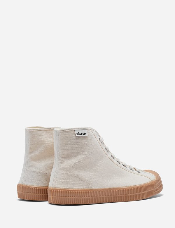 Novesta Star Canvas Dribble Hi Sneakers - Beige/Gum Novesta Star Canvas Dribble Hi Sneakers - Beige/Gum