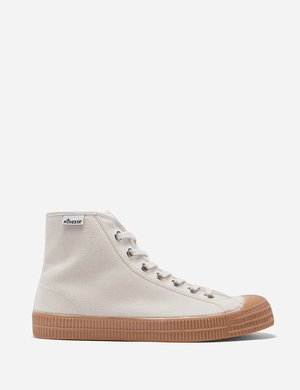 Novesta Star Canvas Dribble Hi Sneakers - Beige/Gum Novesta Star Canvas Dribble Hi Sneakers - Beige/Gum