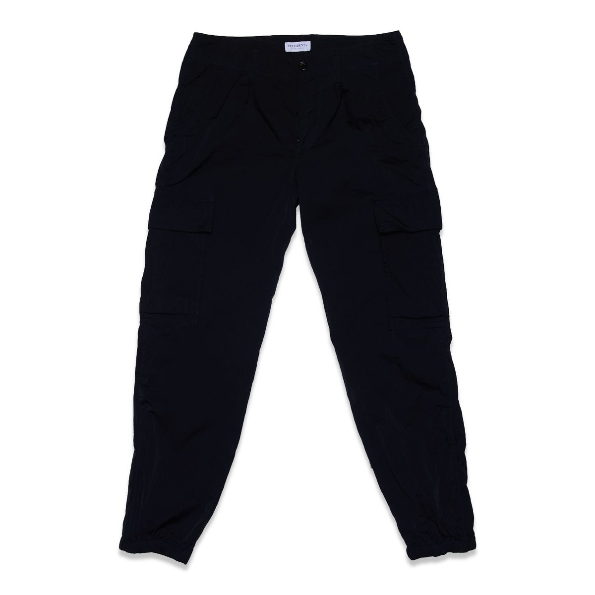 PRESIDENTS TROUSER TRAEGO JAPAN CRACKED NYLON - BLACK | Garmentory