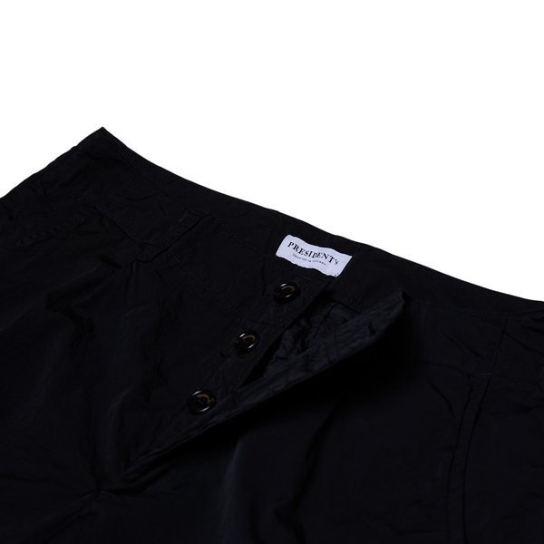 PRESIDENTS TROUSER TRAEGO JAPAN CRACKED NYLON - BLACK PRESIDENTS TROUSER TRAEGO JAPAN CRACKED NYLON - BLACK