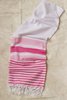 Cuttalossa & Co. Towel Bundle - Retro Stripe Pink ( 2 body + 2 hand/hair) - Thumbnail 2