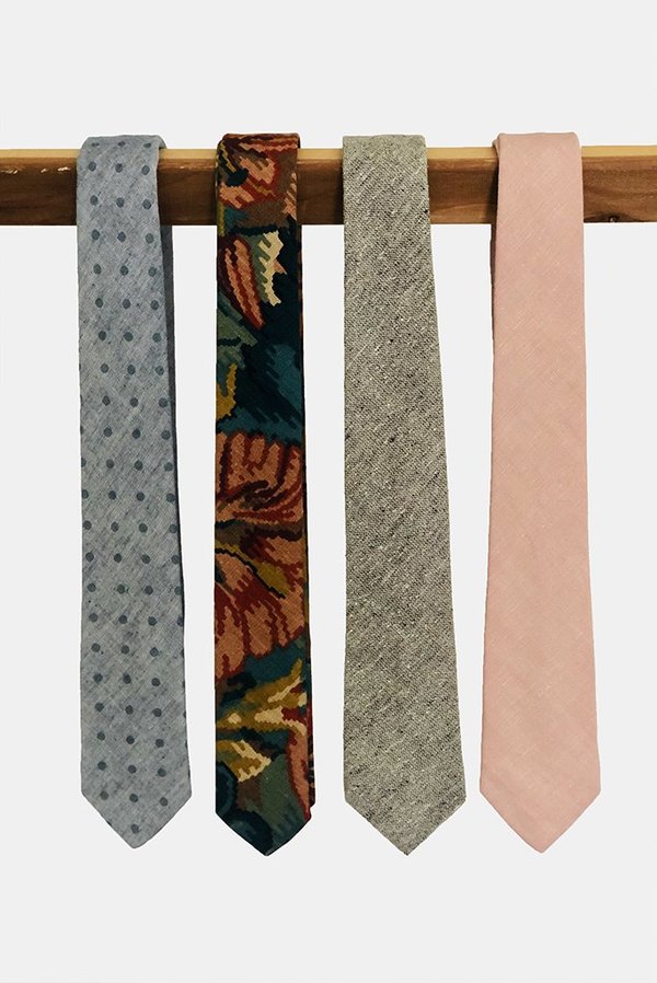POCKET SQUARE CLOTHING Huerta Wool Tie - Grey POCKET SQUARE CLOTHING Huerta Wool Tie - Grey