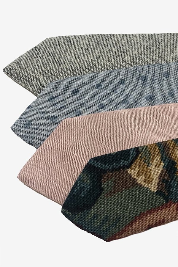 POCKET SQUARE CLOTHING Huerta Wool Tie - Grey POCKET SQUARE CLOTHING Huerta Wool Tie - Grey