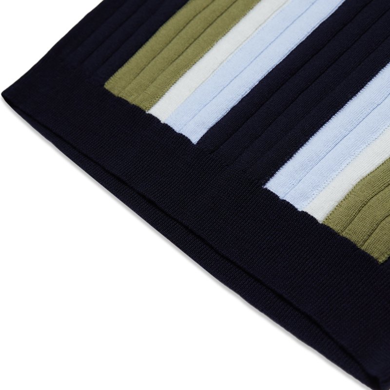 barena MARCO TOLIN KNIT POLO - NAVY