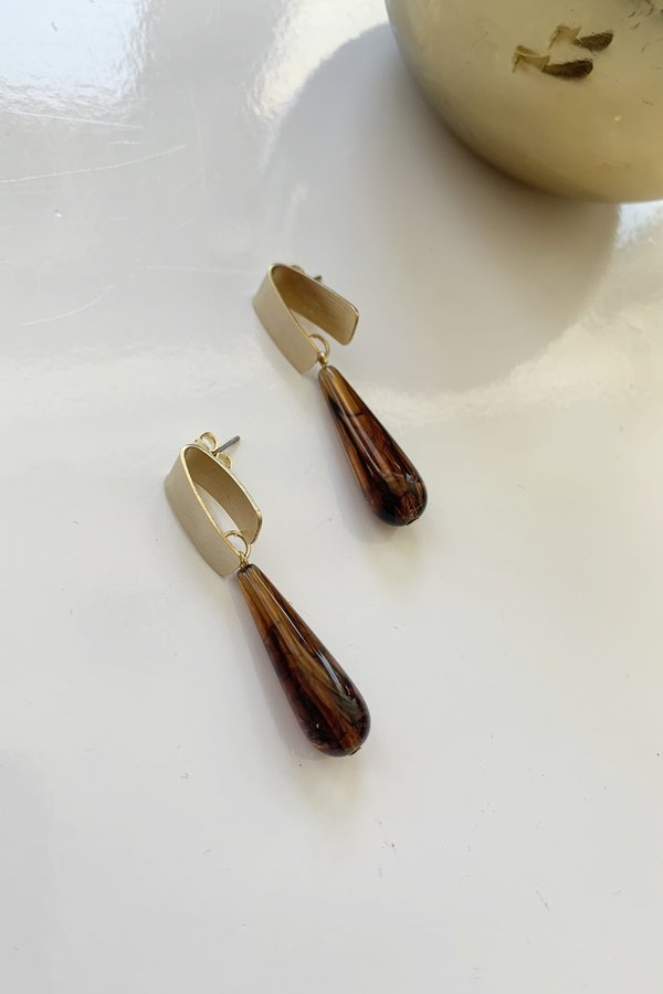 Spectrum Handcrafted Jewelry Drop Earrings - Amber Spectrum Handcrafted Jewelry Drop Earrings - Amber