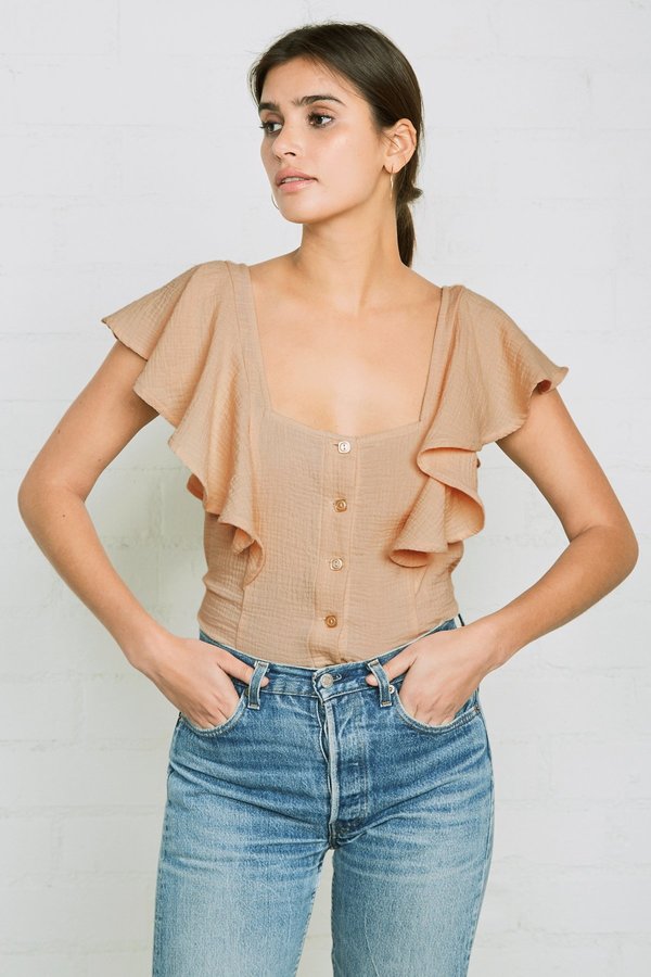 Rachel Pally Gauze Kit Top Rachel Pally Gauze Kit Top
