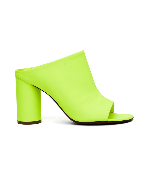 Vetements Neon Yellow Leather Shoes - Neon Yellow Vetements Neon Yellow Leather Shoes - Neon Yellow