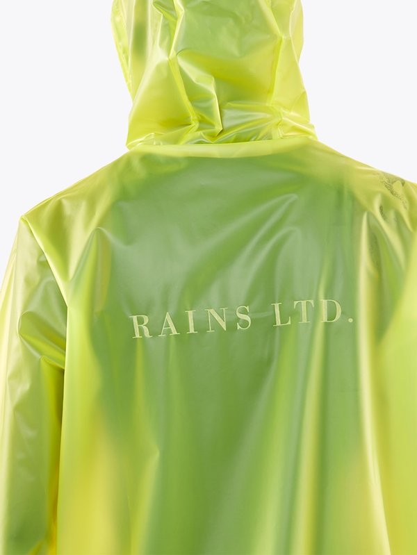 unisex Rains LTD Short Hooded Coat - Foggy Neon Yellow unisex Rains LTD Short Hooded Coat - Foggy Neon Yellow