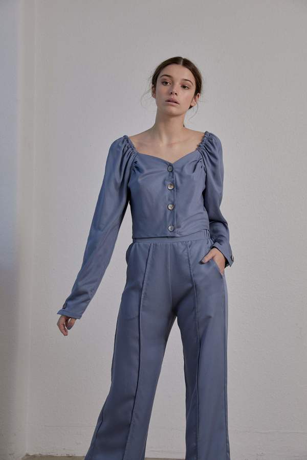 OVNA OVICH Eleanor Pant - Smokey Blue OVNA OVICH Eleanor Pant - Smokey Blue