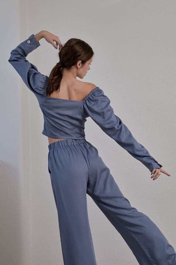 OVNA OVICH Eleanor Pant - Smokey Blue OVNA OVICH Eleanor Pant - Smokey Blue