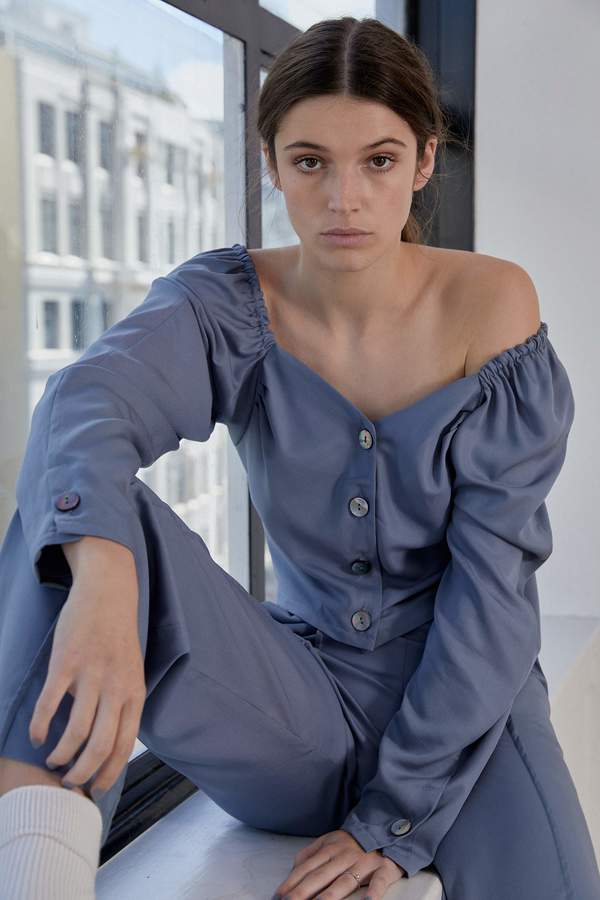 OVNA OVICH Eleanor Pant - Smokey Blue OVNA OVICH Eleanor Pant - Smokey Blue