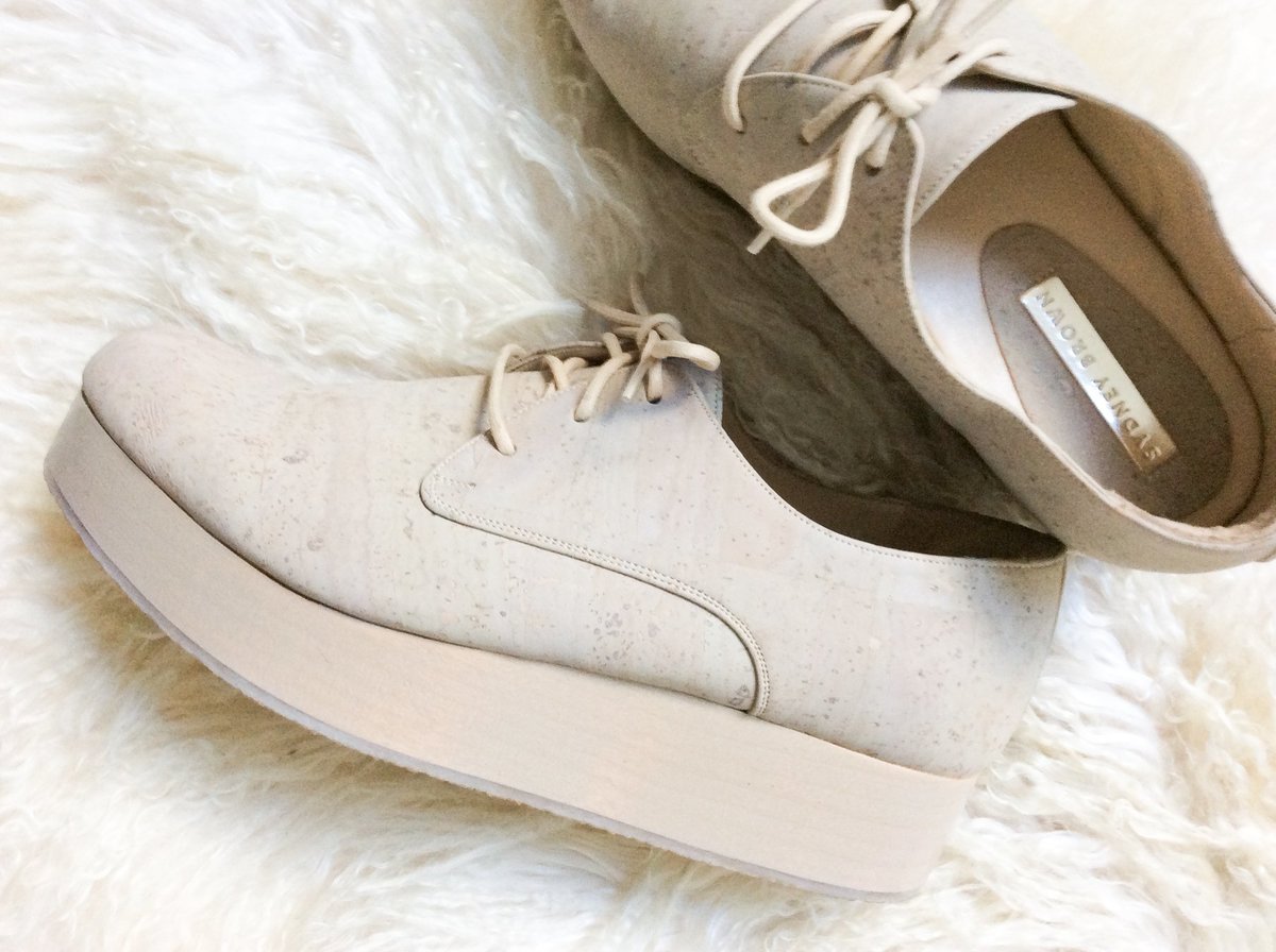 Pre-loved Sydney Brown Tan Leather Platform Sneakers - Tan - Image 3 of 3