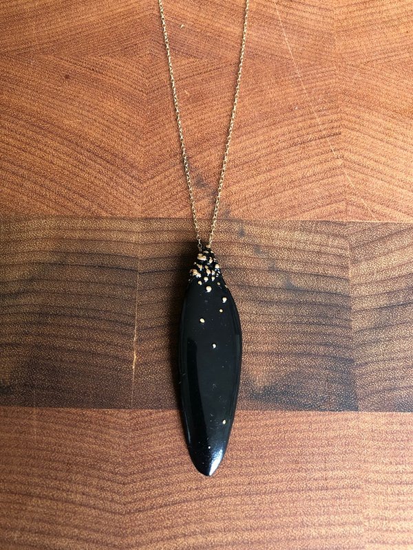 julie cohn salvia necklace - black julie cohn salvia necklace - black