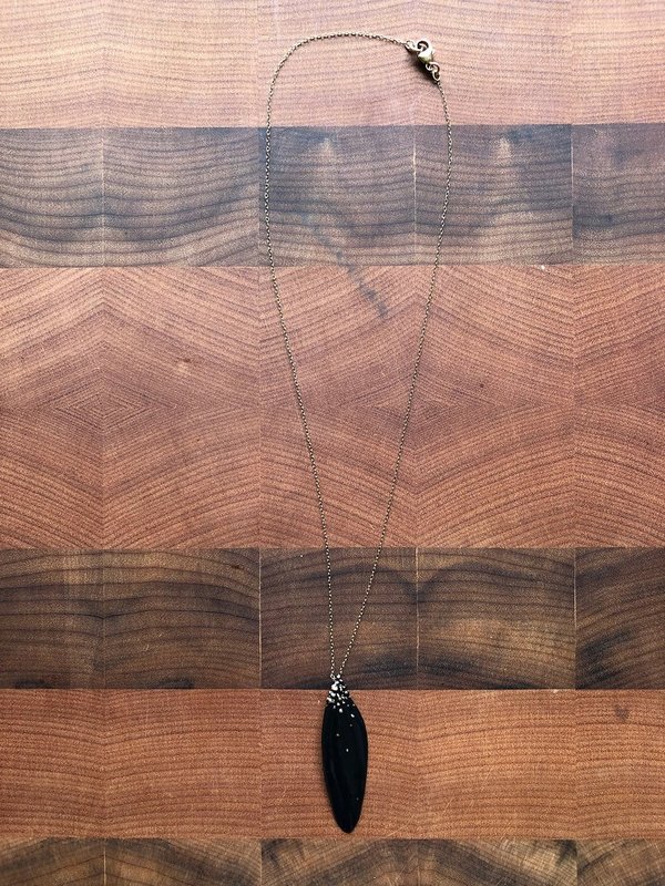 julie cohn salvia necklace - black julie cohn salvia necklace - black