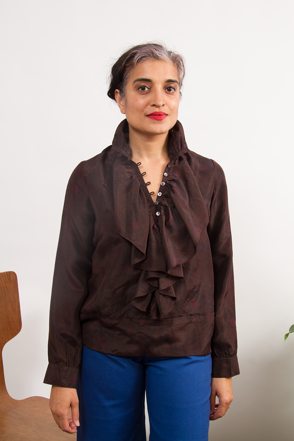 Bhoomki Alana Blouse in Silk Habotai Bhoomki Alana Blouse in Silk Habotai