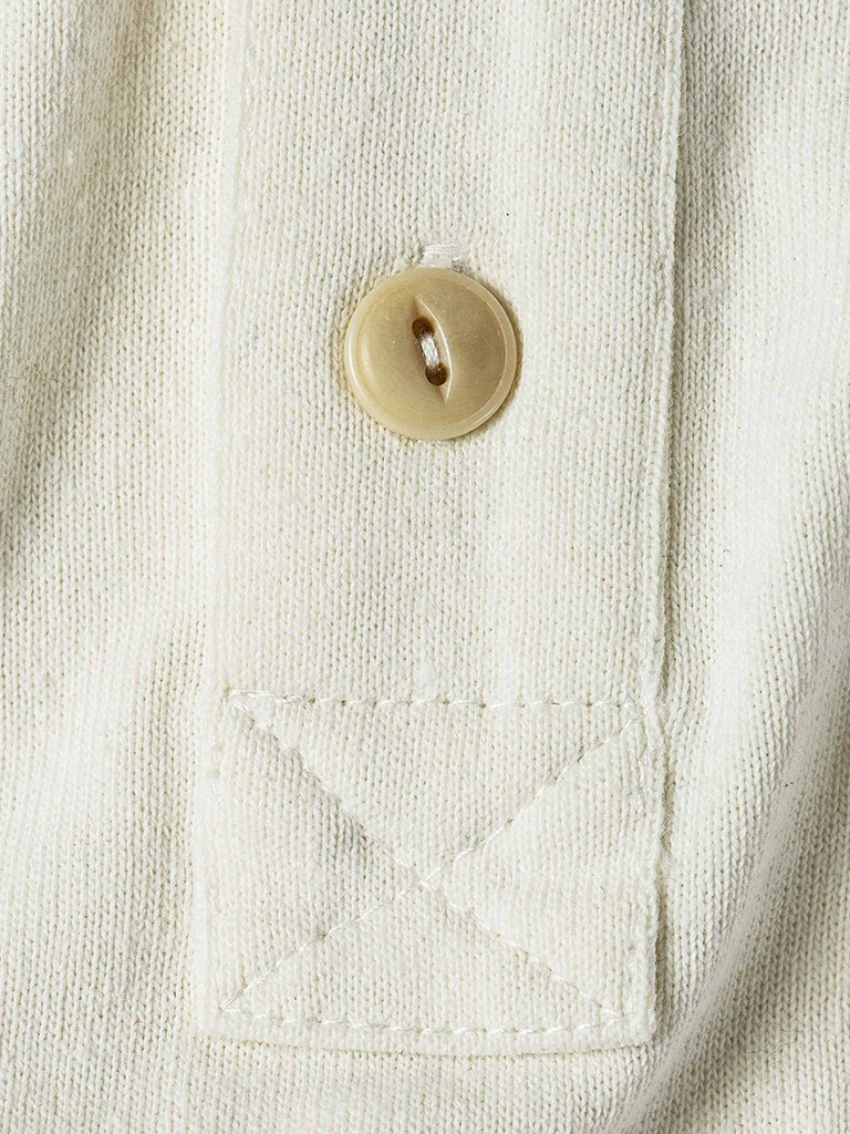 Taylor Stitch Heavy Bag Henley Short Sleeve Natural Garmentory