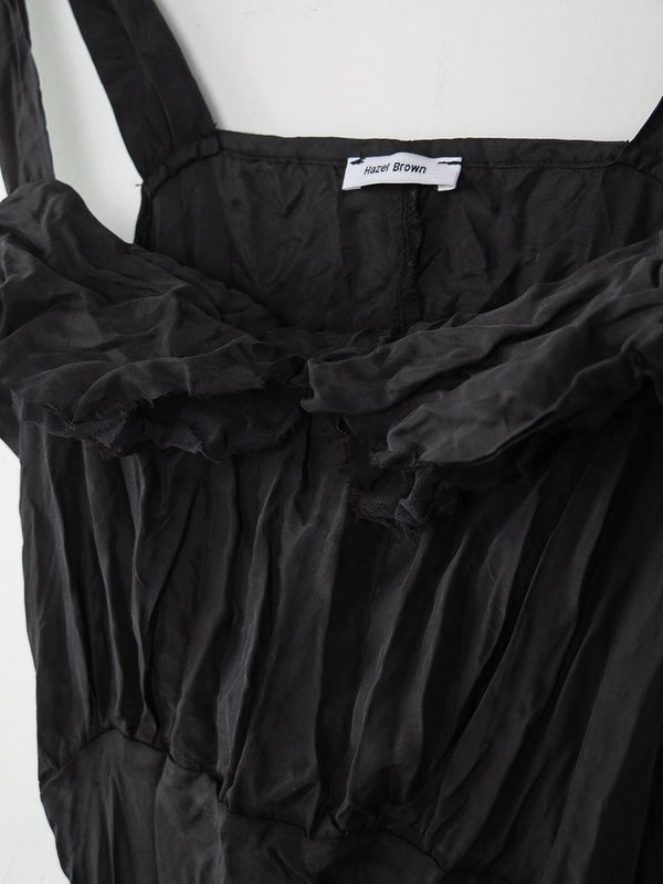 hazel brown silk sundress - black hazel brown silk sundress - black