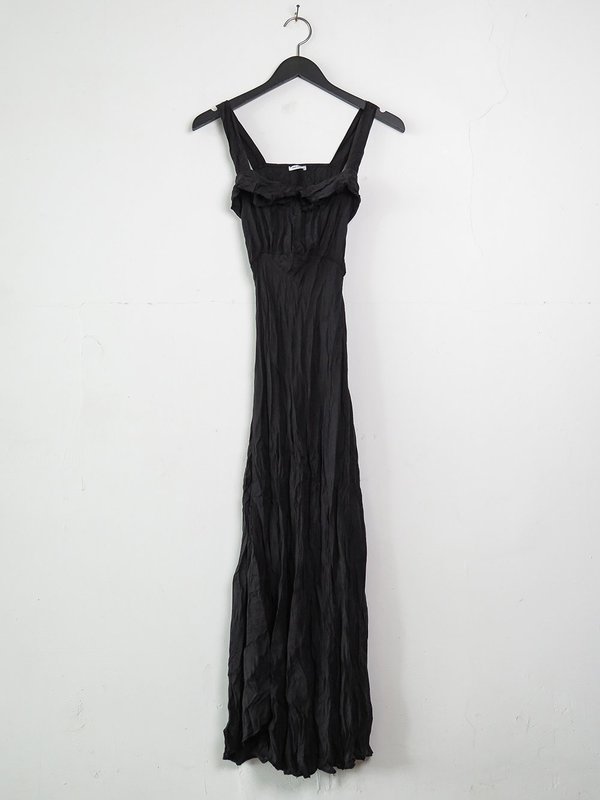 hazel brown silk sundress - black hazel brown silk sundress - black