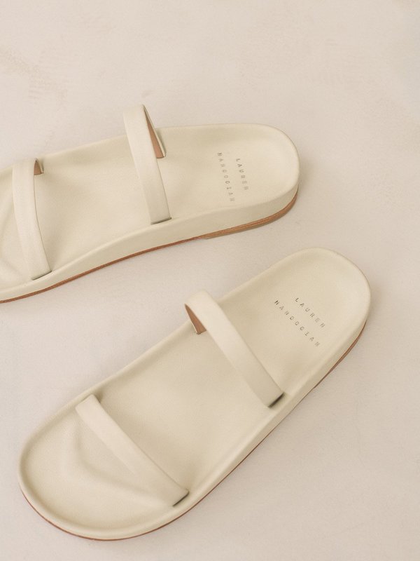 lauren manoogian line sandal - bone lauren manoogian line sandal - bone