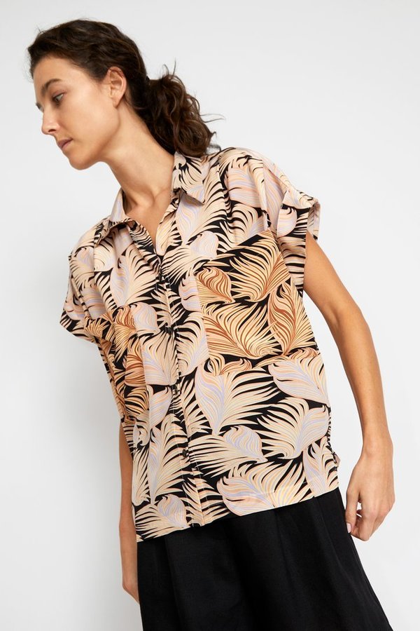 No.6 Silk Georgette Faro Pocket Top No.6 Silk Georgette Faro Pocket Top