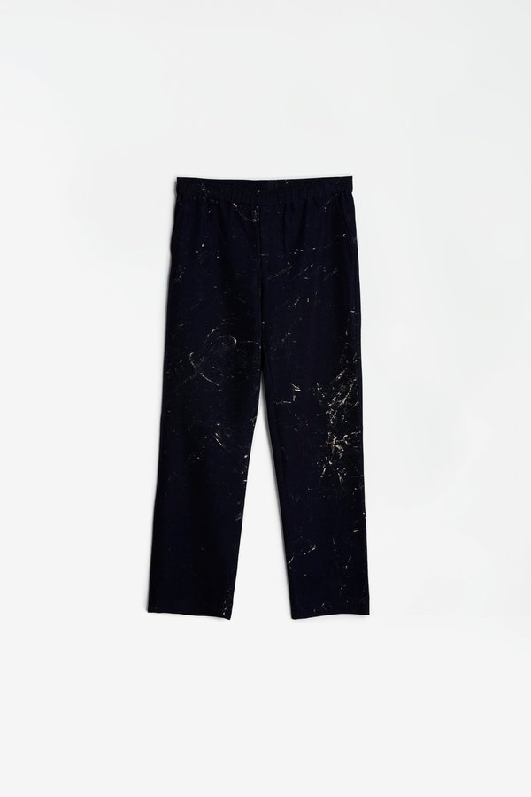 Schnayderman's Trousers hand painted - navy Schnayderman's Trousers hand painted - navy