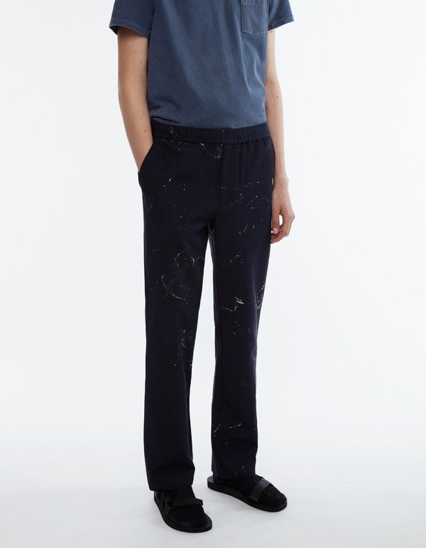 Schnayderman's Trousers hand painted - navy Schnayderman's Trousers hand painted - navy