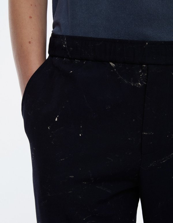Schnayderman's Trousers hand painted - navy Schnayderman's Trousers hand painted - navy
