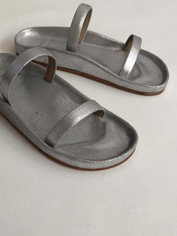 lauren manoogian line sandal - silver lauren manoogian line sandal - silver