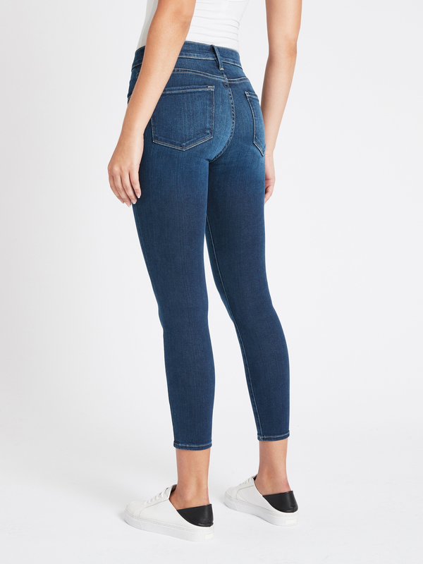 FRAME Denim Le Skinny De Jeanne Crop - Mid Denim FRAME Denim Le Skinny De Jeanne Crop - Mid Denim