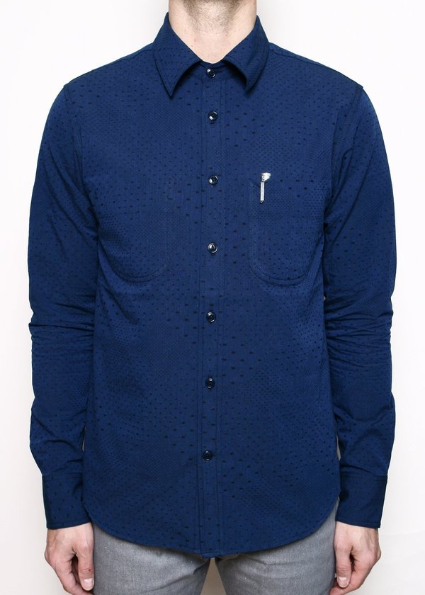 Rogue Territory Jumper Shirt - Navy Diamond Dot Rogue Territory Jumper Shirt - Navy Diamond Dot