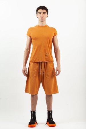 Rick Owens Level Tee - Tangerine Rick Owens Level Tee - Tangerine