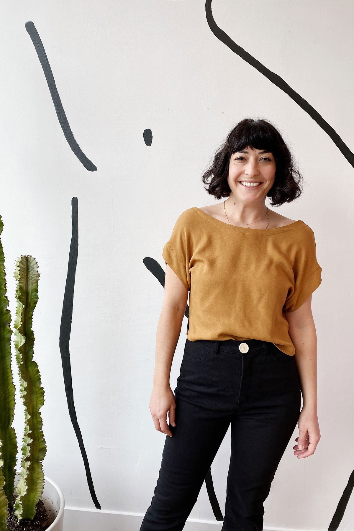 The Lilah Button Knit Top-Ivory main image 1