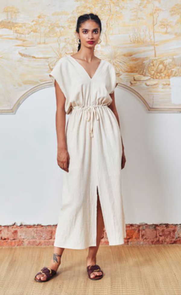 ALOJA Cotton Aish Ava Dress - Natural ALOJA Cotton Aish Ava Dress - Natural