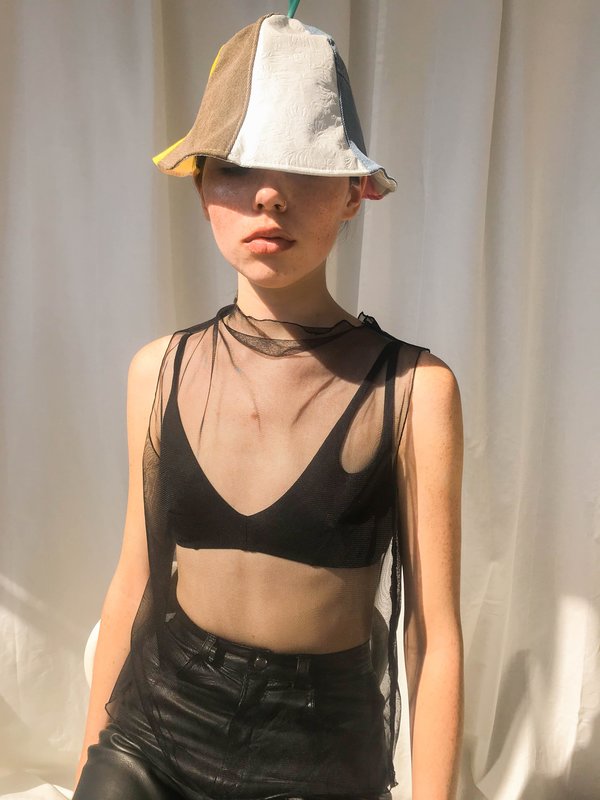 latex bucket hat